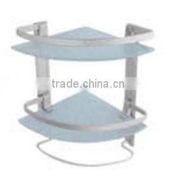 aluminium corner shelf,glass shelf,corner rack