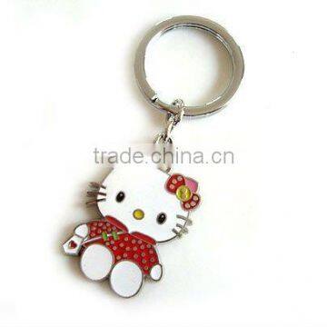 Cute custom logo metal Bear Key Chain