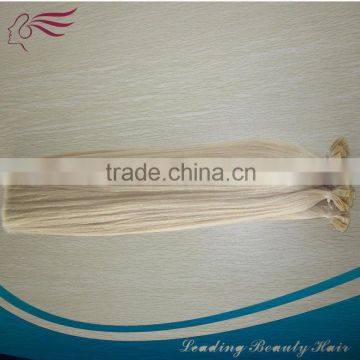 100%good quality european remy human flat tip hair