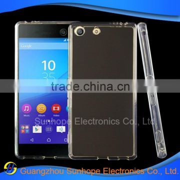 wholesale alibaba clear Transparent mobile phone case for SONY Xperia M5 e5606, e5653 tpu case