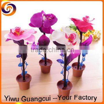 Plastic flower pot plant ball pen