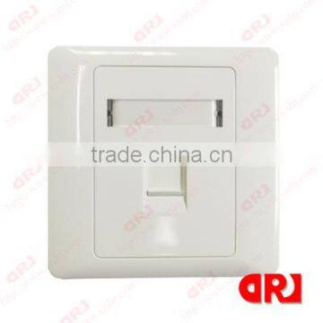 86*86 type with shutter RJ11 Single faceplate