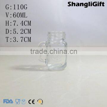 60ml Mini Cock Mason Jar Cheap Glassware For Candy