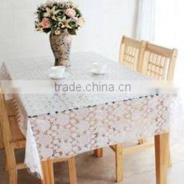 White pvc table cloth