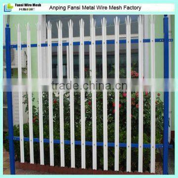 2.1m high W section powder coating steel palisade