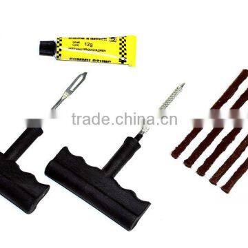 8 Pcs Car Tubeless Tire Repair Plug Kit Rasp Needle Patch Tool Cement photo-3