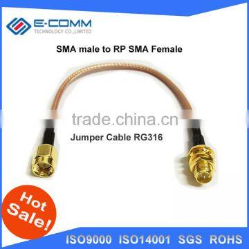 RF RP-SMA Female With Male Pin Switch SMA Male Plug Jumper Cable RG316