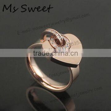 fashion imitation ring rose gold jewelry design made in china