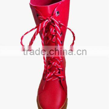 zipper rubber rain boots for woman