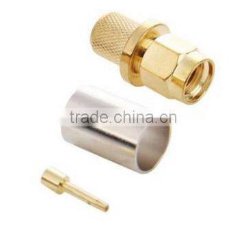 Gold Plated Male SMA Connector Plug Pin Crimp,RF Connector photo-3