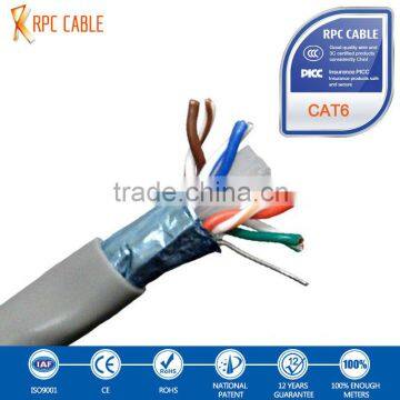 aluminum foild shield 23 awg armored cat6 cable utp