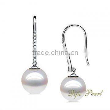 Wedding Jewelry 925 Silver Freshwater Pearl Earrings Hook