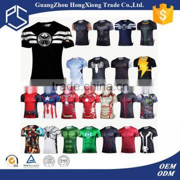 Custom summer short sleeve o neck 3d printed new style men t-shirts