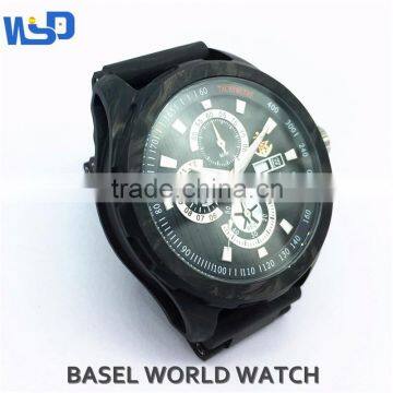 Luxury Sports Watch With Carbon Fiber Strap photo-3