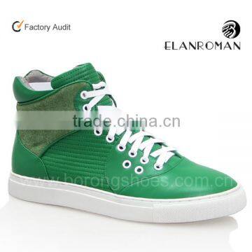 Men leather sneaker most popular with OEM wholesale from guangzhou China