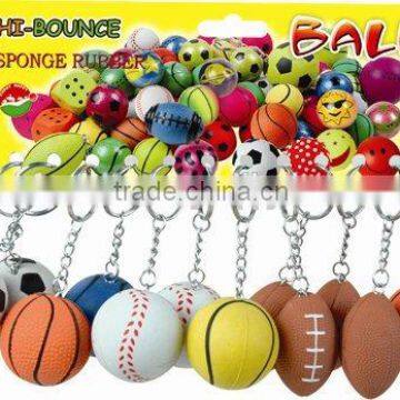 Sales Promotion Rubber Sport Ball Keychain photo-3