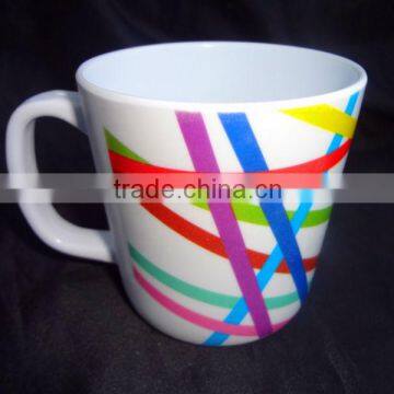 Crockery melamine mug cups with one handle