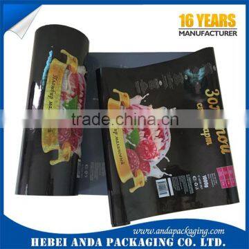 BPA Free Opaque Plastic Popsicle Packaging Film in roll/Custom Design Flexible Ice Popsicle Packaging Roll Film