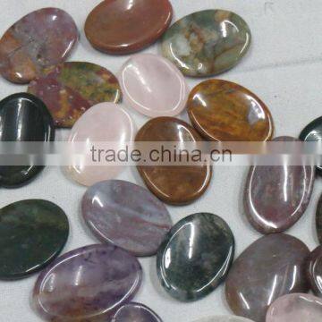 Assorted Natural Thumb Stone Palm gemstone worry stone Healing crystals