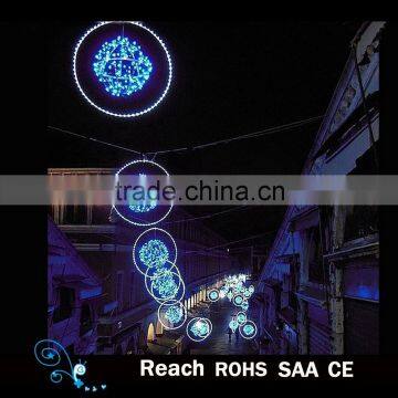 Hot sell Christmas decoration outdoor LED Street Decoration LED Arch Light Motif Lights led shine ball hanging decor pole dec