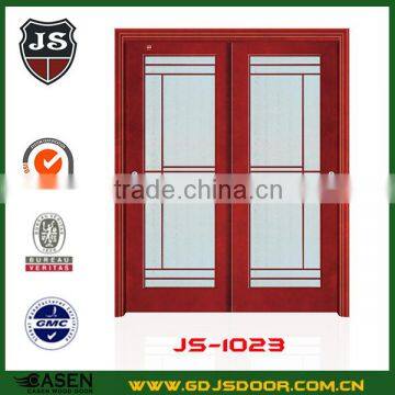 Frosted Glass Lattice Wooden Door photo-4