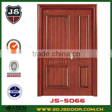 Cherry Interior Solid Wood Double Entry Doors Modern Factory Price photo-4