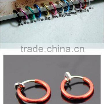 Color Invisible Ear Clip Huggie No Pierced Clip-on Earrings Nose Rings Navel Ring photo-4