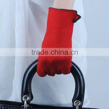 Shetland Screen Touch Customized Wool Gloves With Side Opening photo-3
