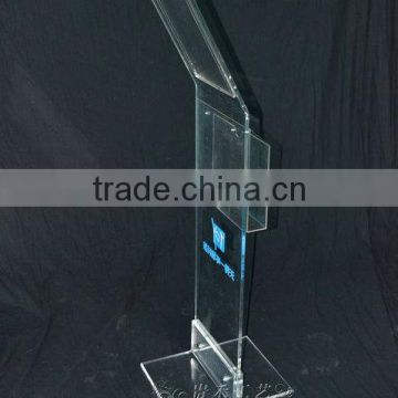 used brochure holders stand, high quality acrylic magazine holder stand