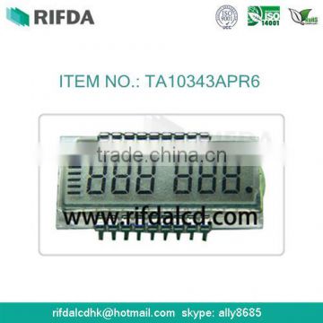 Bank token TN type 7 segment lcd display module