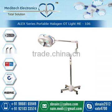 Portable Halogen Operating Light with Outstanding Laminar Flow Characteristics