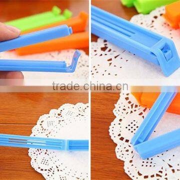 fresh date food bag sealing clip/colored plastic clip/long plastic bag clip