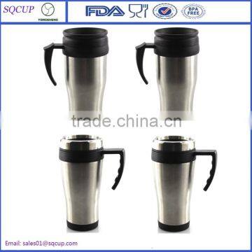 Promotional 16oz BPA free custom stainless steel insulated coffee mug thermal cup