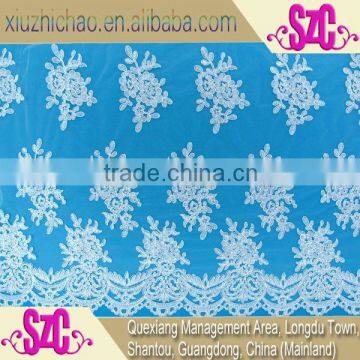 QX0057(4.9) new design bridal floral white embroidered fabric