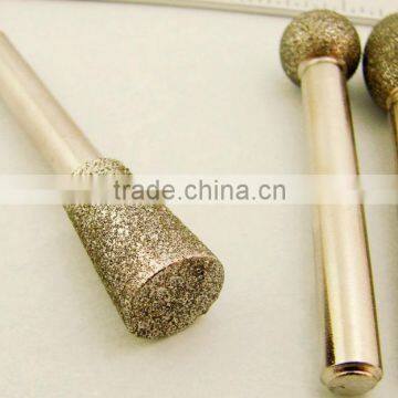 Diamond engraving tools stone diamond burr | electroplated diamond mounted points