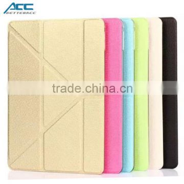 Made in China classic design folding leather case for iPad air 2