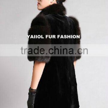 Natural Mink Fur Coat,knitted Mink Fur Coat,mink Fur Coat photo-3