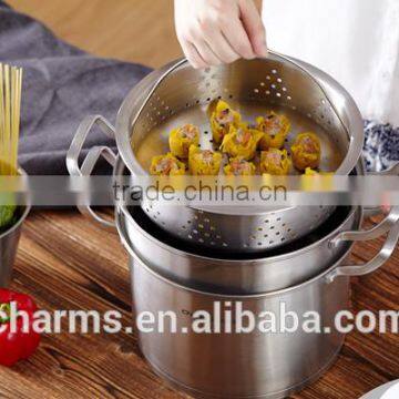 Charms Stainless Steel Pasta Cooking Pots With Strainer photo-3