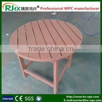 Swimming pool bench for Indoor and outdoor swimming pool side WPC tables and chairs