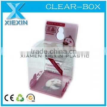 new pvc plastic clear oem ked toy box