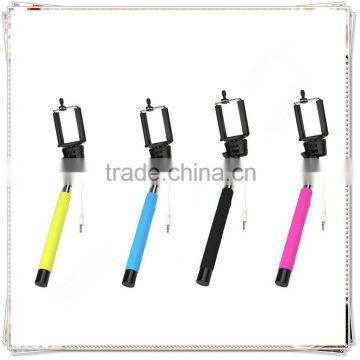 TMO-0201 factory price wired monopod , Cable Take Pole Selfie Stick