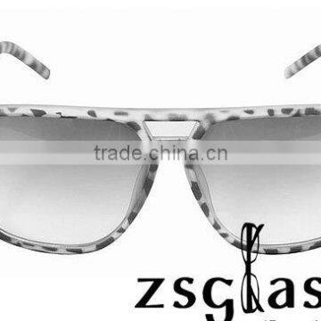 Tortoise square frame vintage retro high quality fashion sunglasses with metal hinged arms
