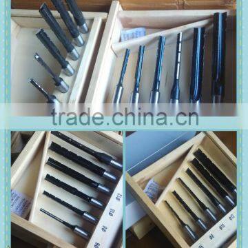 6 Pieces 12mm Shank Left Hand Rotataion 6 Piece Mortising Bit Sets For Woodworking