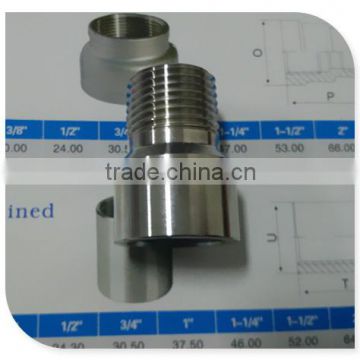 SS Extension 1/2" NPT FML x 1/2" NPT Male 11/2" Length