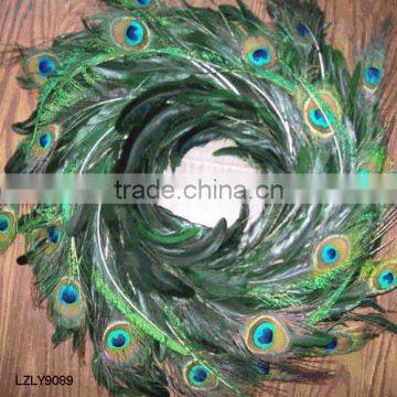 feather Christmas wreath