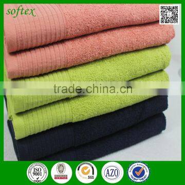 70x140cm 440g terry cotton multi stripe dobby discount bath towels wholesale