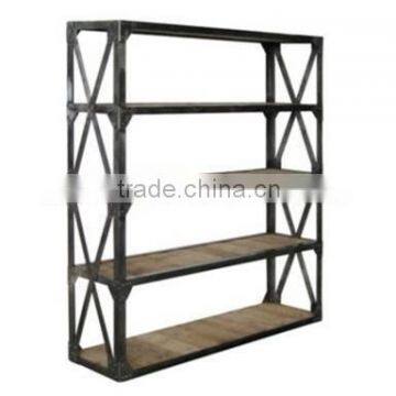 Industrial Furniture reclaimed wood Iron reclaimed wood book shelf