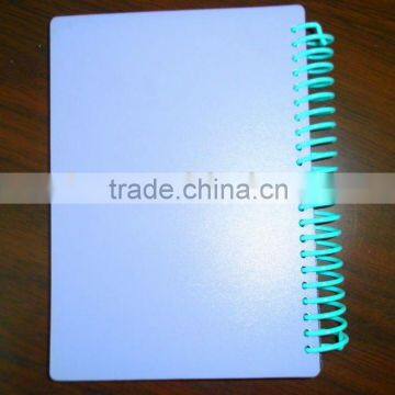 Plastic transparent Note Book Cover printing