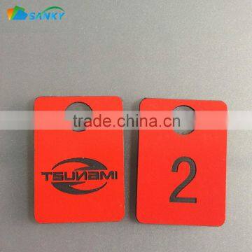 Engraving Color Number Key Tags For Gym Lockers