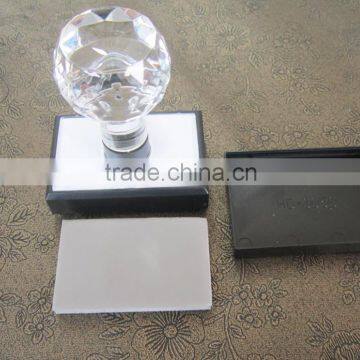 HD Round Model flash rubber stamp crystal handle